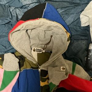 STEAL!!! Colorful Patchwork Full Zip by A Bathing Ape